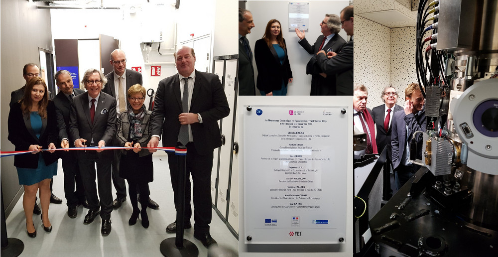 L'inauguration du microscope Titan Themis de l'université de Lille le 9 novembre 2017