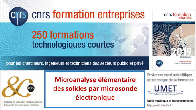 Formation CNRS : Microanalyse élémentaire des solides par microsonde électronique